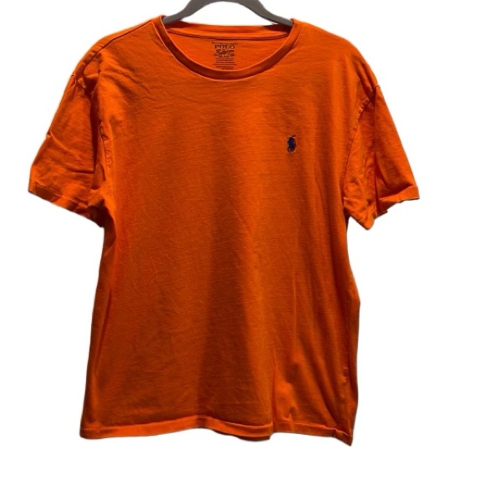 Men’s Orange Ralph Lauren Polo T Shirt Size M